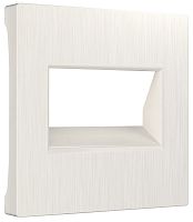 Лицевая панель Werkel для 2-м. розетки RJ45+RJ45 перламутровый рифленый картинка